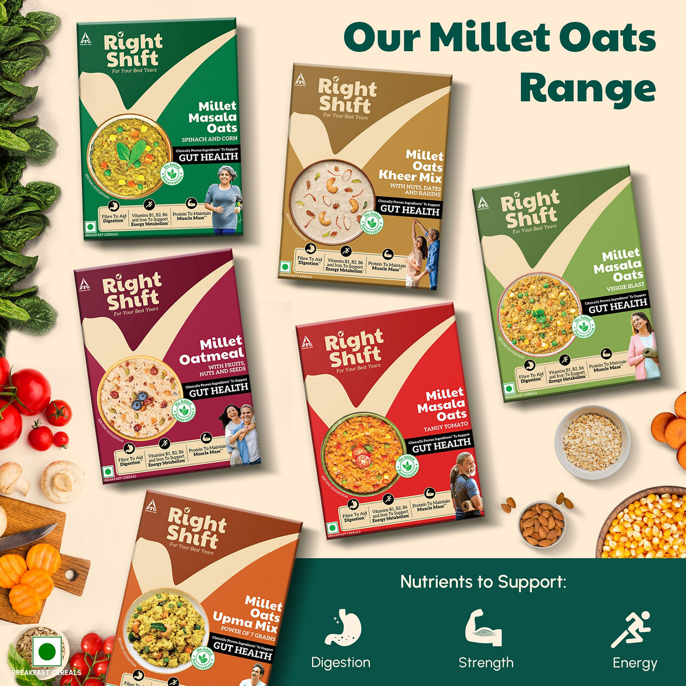 Right Shift - Oats ++ With Millets And Seeds
