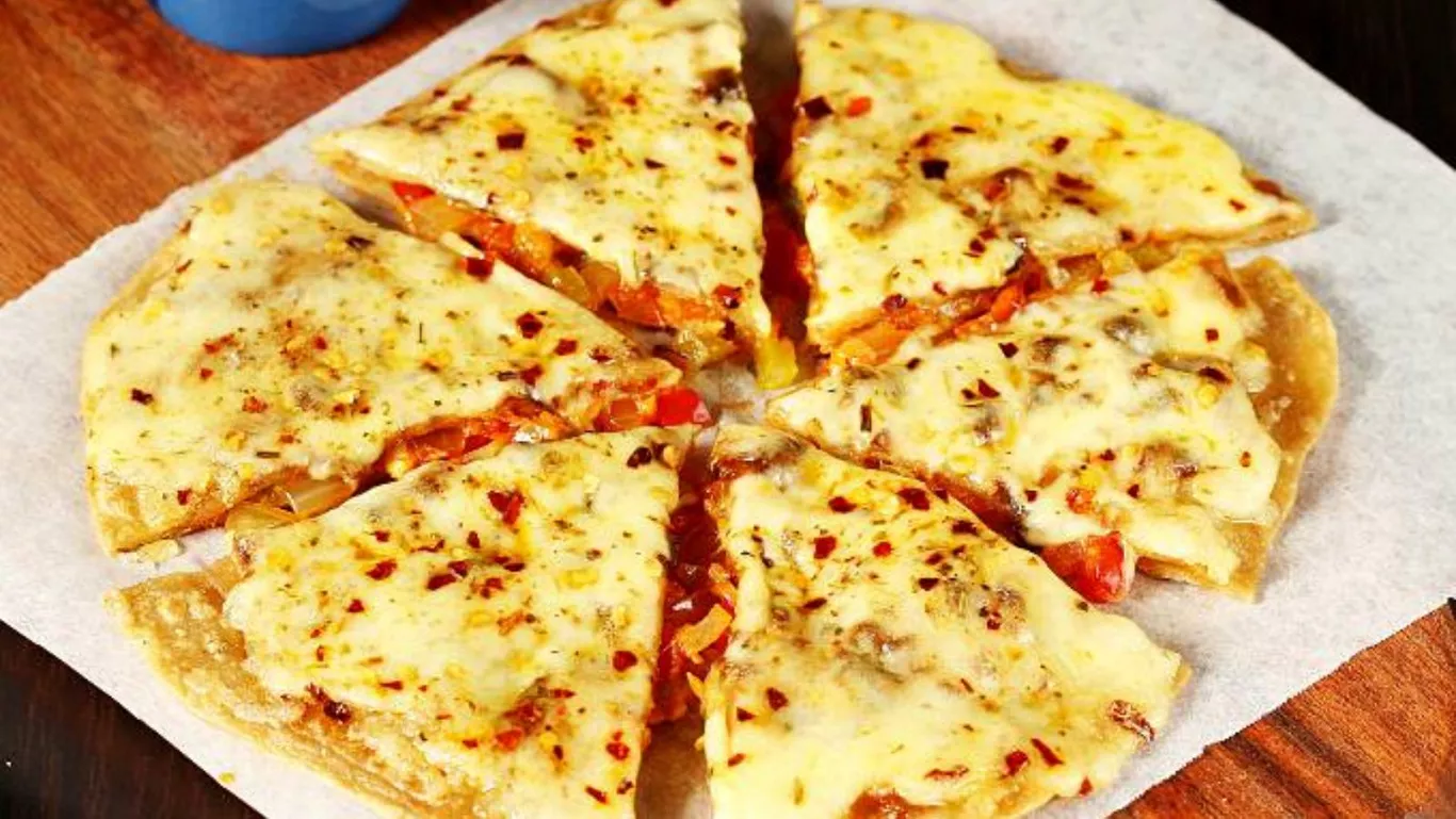 Pizza Paratha- Cheesy Roti Pizza in Indian Style FoodiesOnly