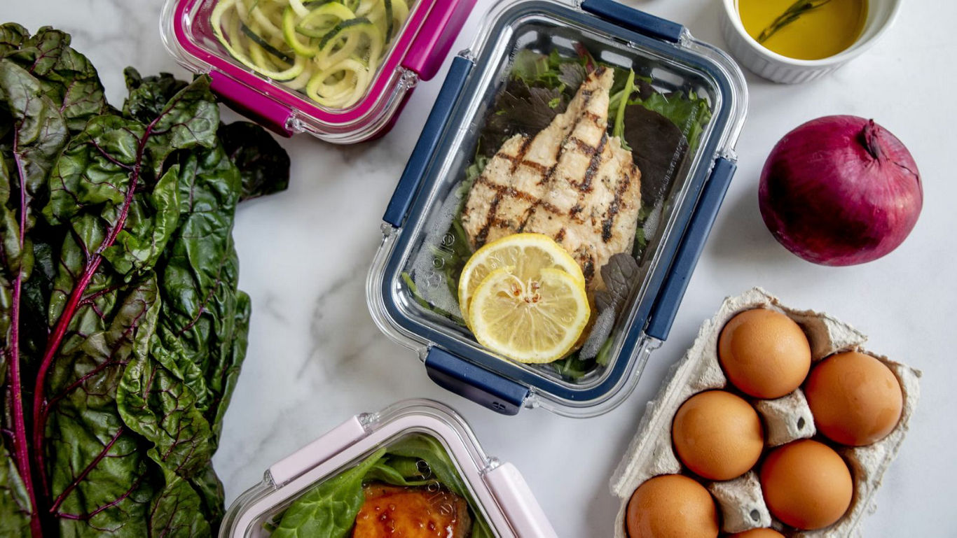 Healthy Meal Prep with Grilled Chicken and Vegetables