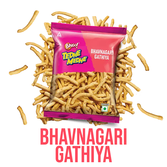 Bingo! Tedhe Medhe Bhavnagari Gathiya - Bingo Snacks