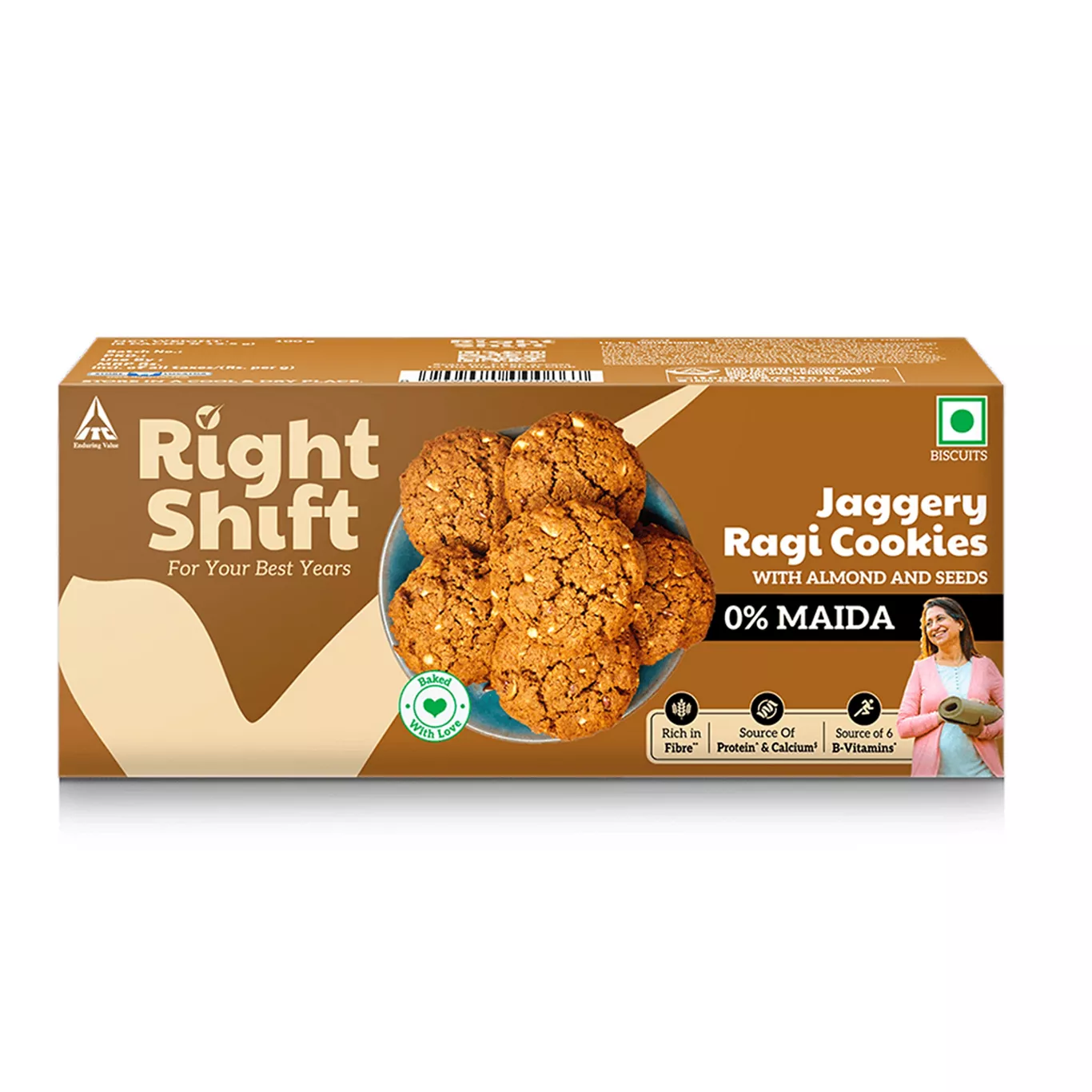 Right Shift - Ragi Cookies 100g pkt