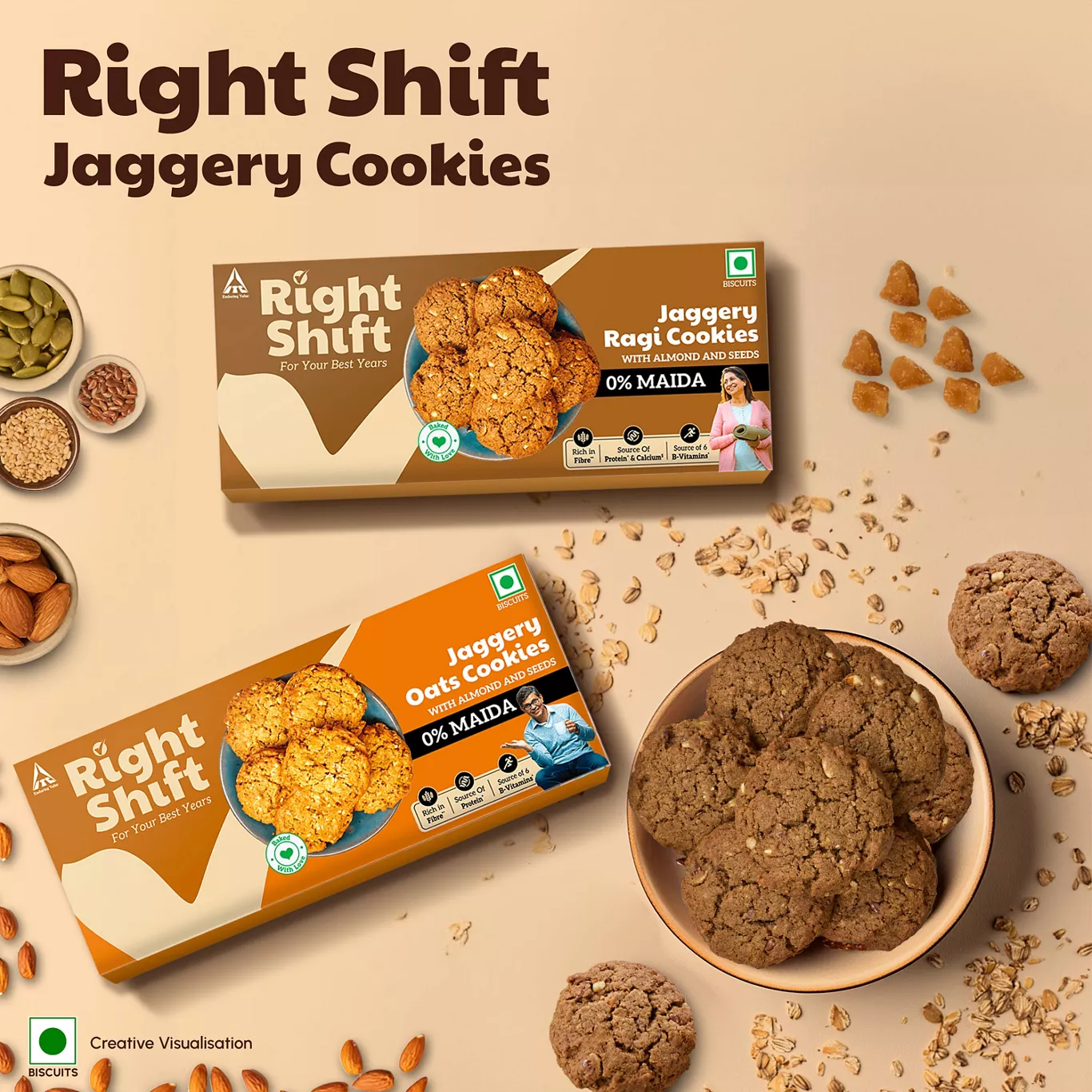 Right Shift - Ragi Cookies 100g