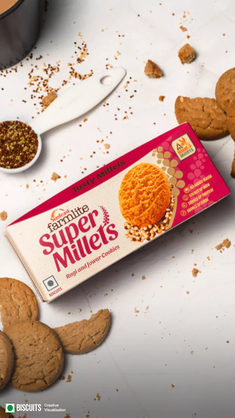 Super millet ragi and jowar cookies