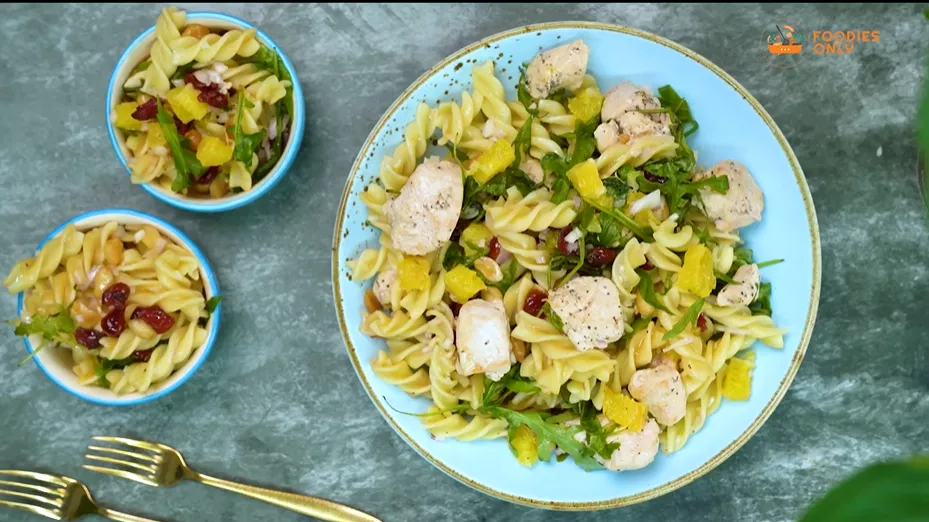 Flavorful Teriyaki Chicken Pasta Salad Recipe for Lunch | FoodiesOnly