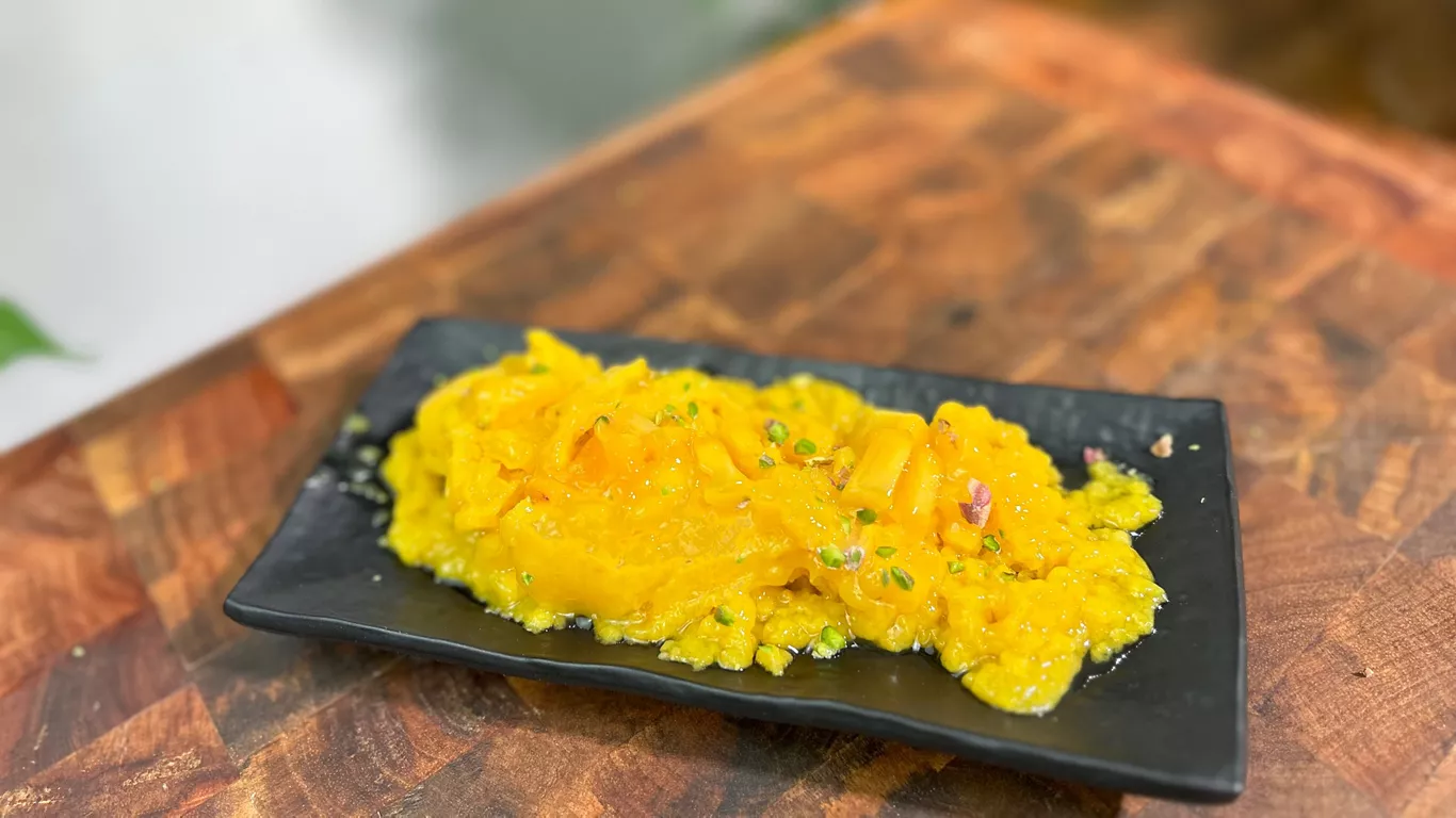 Mango Lime Sorbet - 5 min recipe | FoodiesOnly