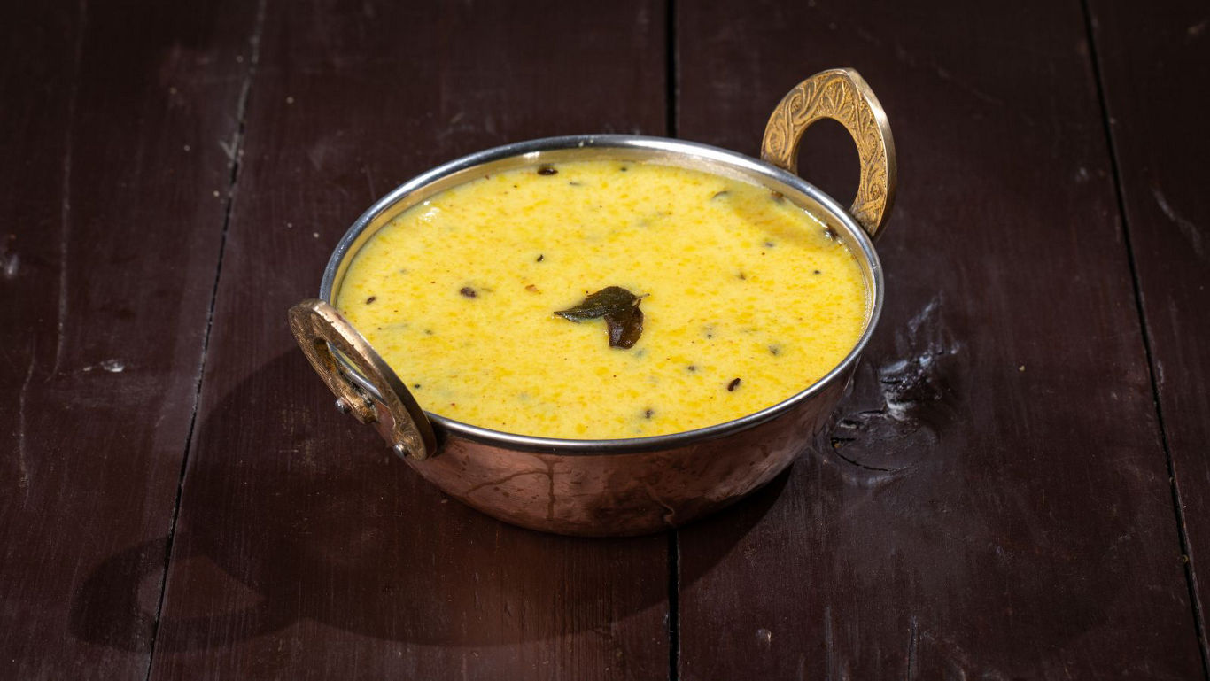 Traditional Indian Dal in Brass Bowl