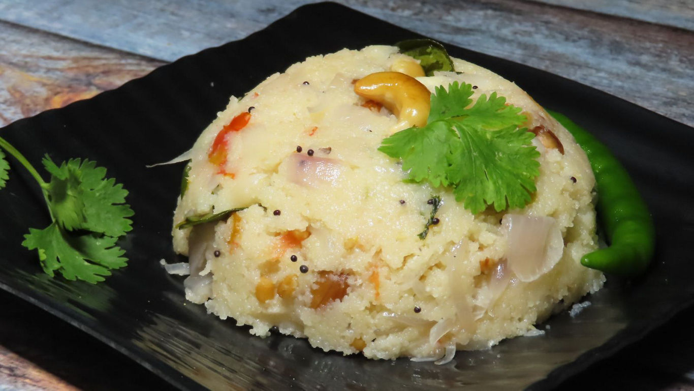 Traditional South Indian Upma Dish