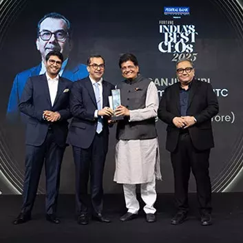ITC Chairman, Mr Sanjiv Puri conferred The Best CEO award in the FMCG category by Fortune India