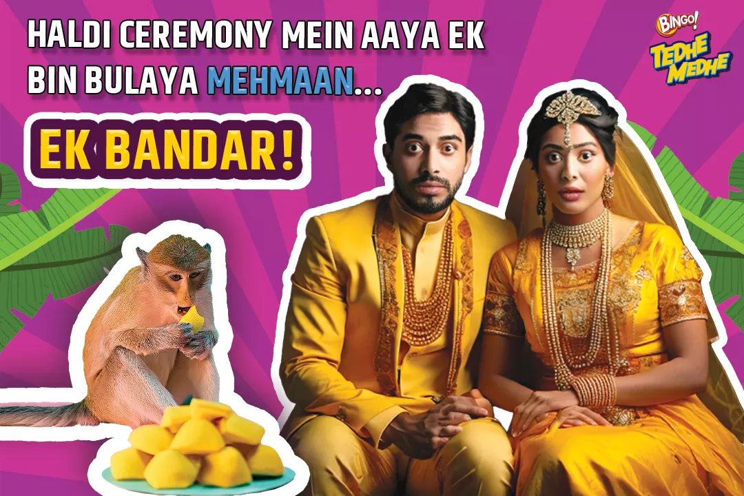 Monkey at Haldi Ceremony