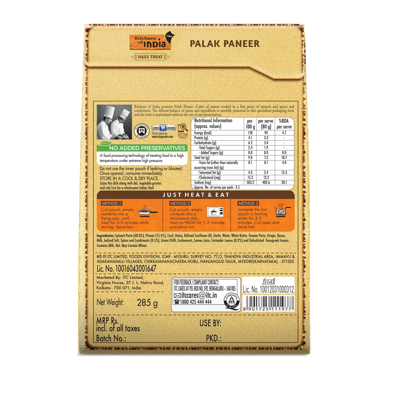 Palak Paneer