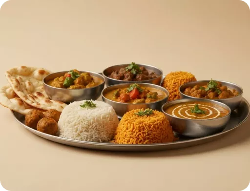 Traditional Indian meals