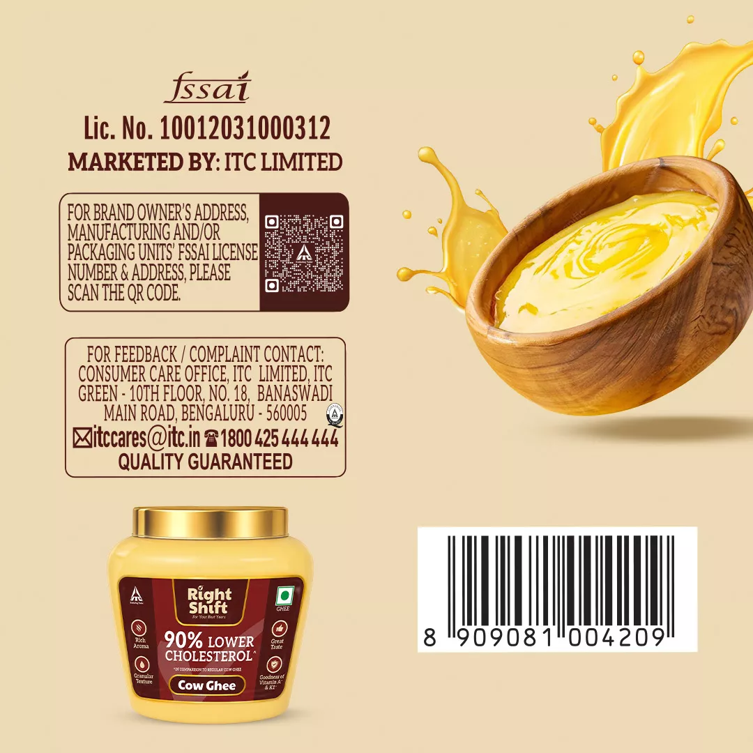 90% Lower Cholesterol Cow Ghee