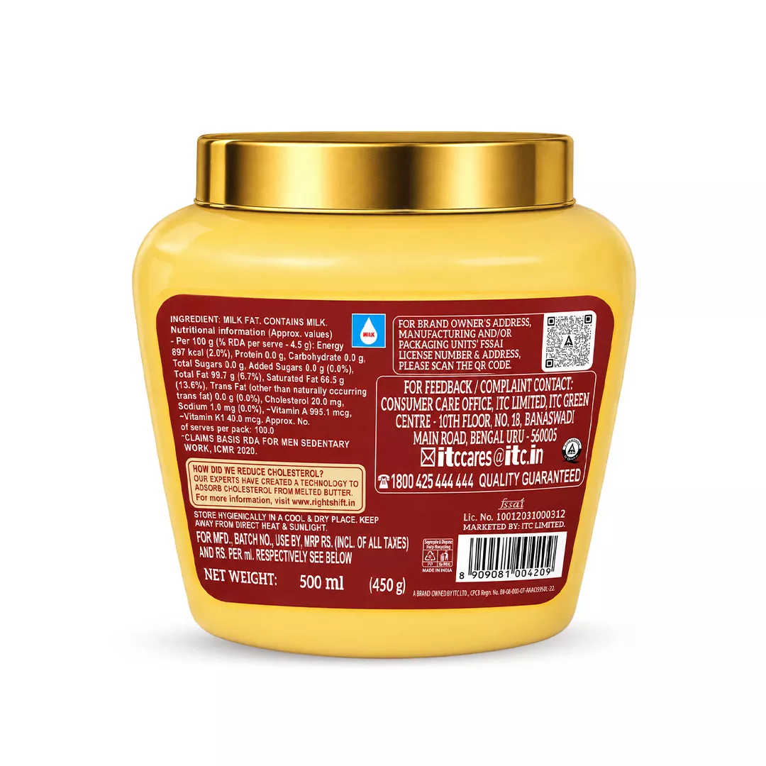 90% Lower Cholesterol Cow Ghee
