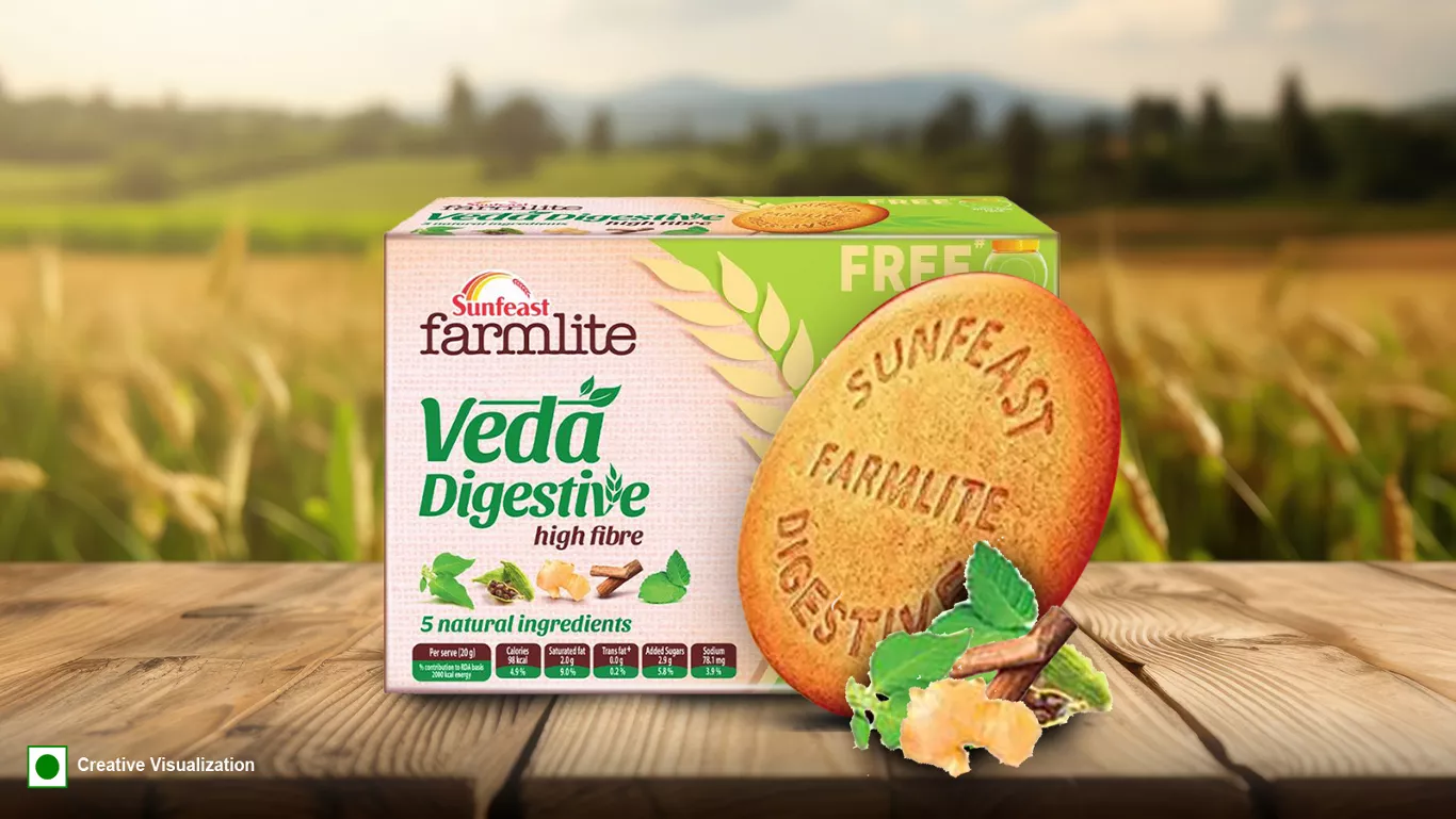 farmlite veda digestive high fibre cookies 