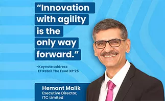"Innovation with agility is the only way forward," said ITC's Hemant Malik at The Food XP 2025