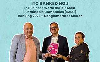 ITC's #1 Rank: Business World India's Most Sustainable Companies (IMSC) - Conglomerates Sector