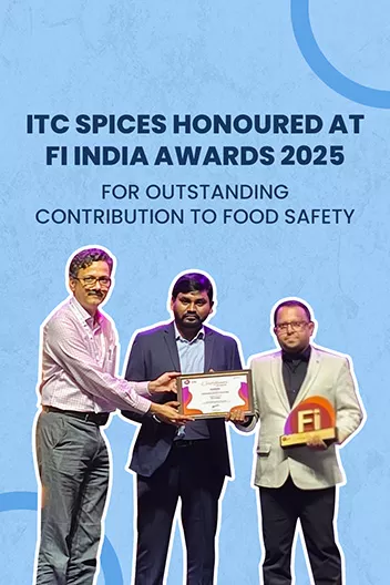 ITC Spices wins the Fi India award for Food Safety 