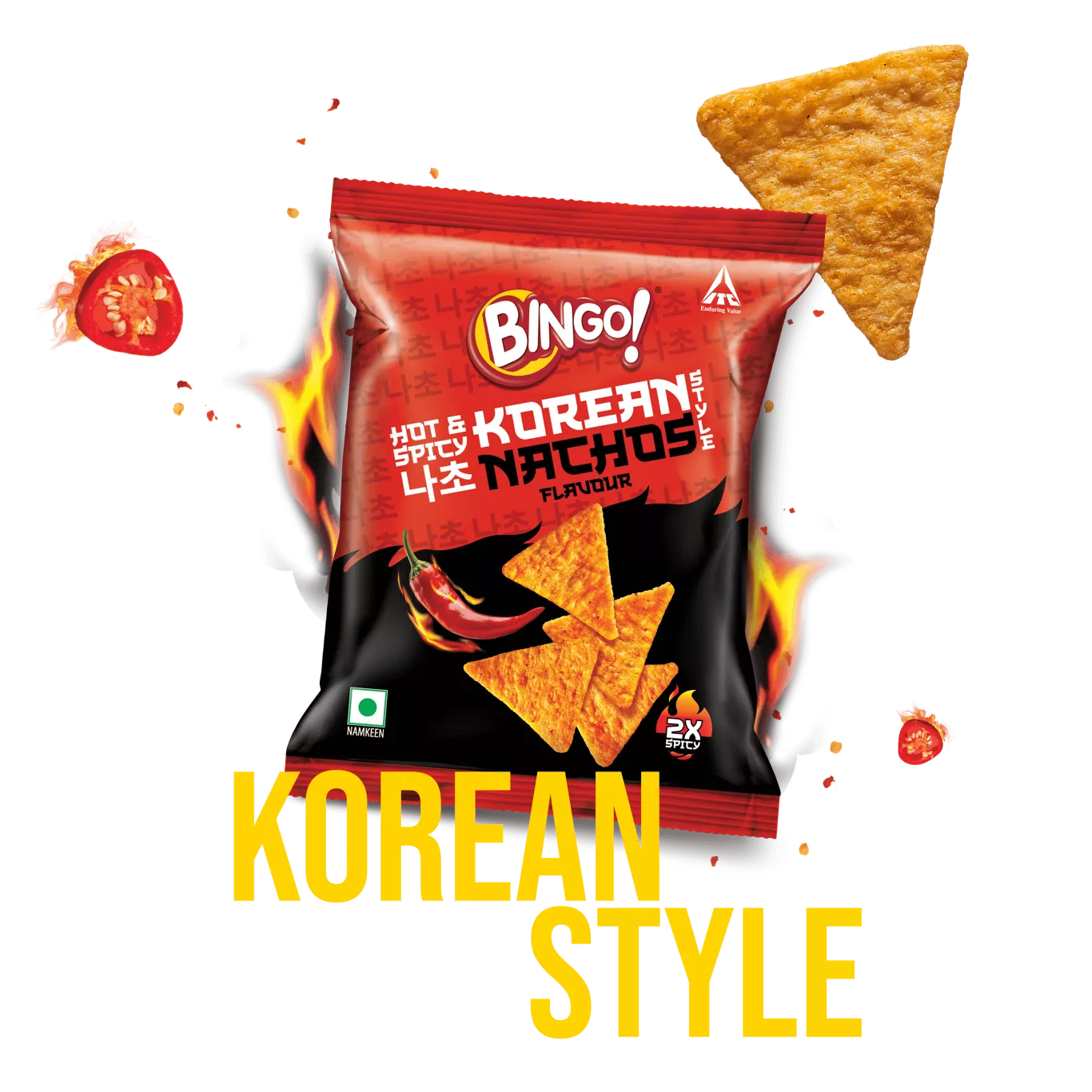 Bingo! Hot & Spicy Korean Nachos - Bingo Snacks