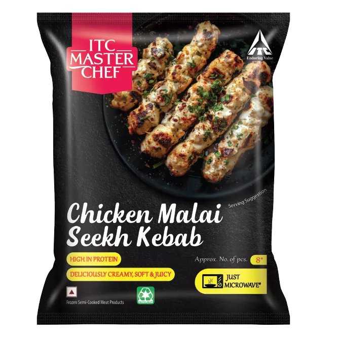 Packshot Chicken Malai Seekh Kebab 400gms