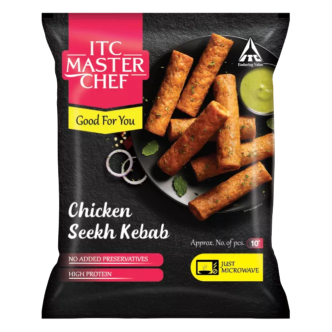 Packshot Chicken Seekh Kebab 500gms
