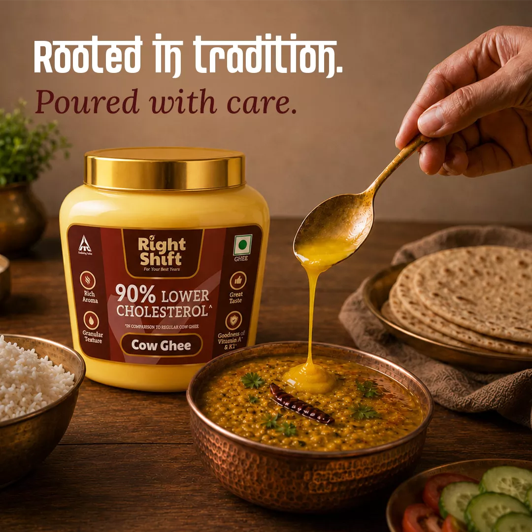 90% Lower Cholesterol Cow Ghee