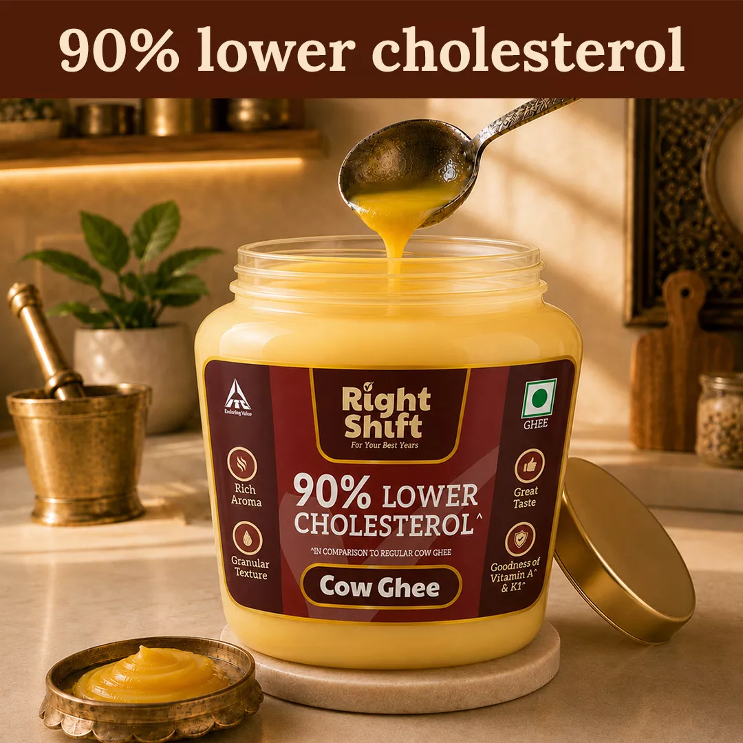90% Lower Cholesterol Cow Ghee