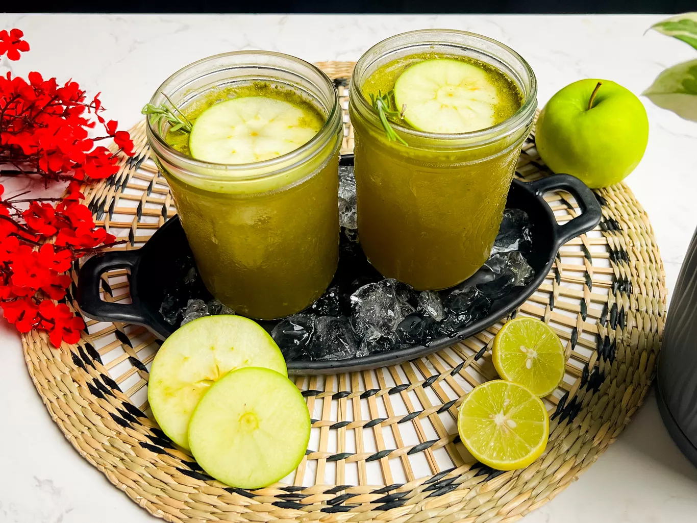 Refreshing Apple Rosemary Moringa Cooler Recipes | FoodiesOnly