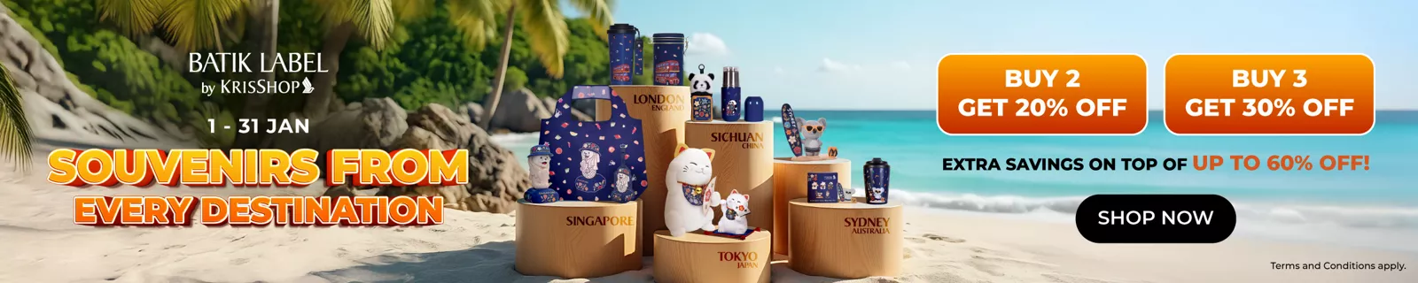 KrisShop Batik Label Souvenirs from Every Destination