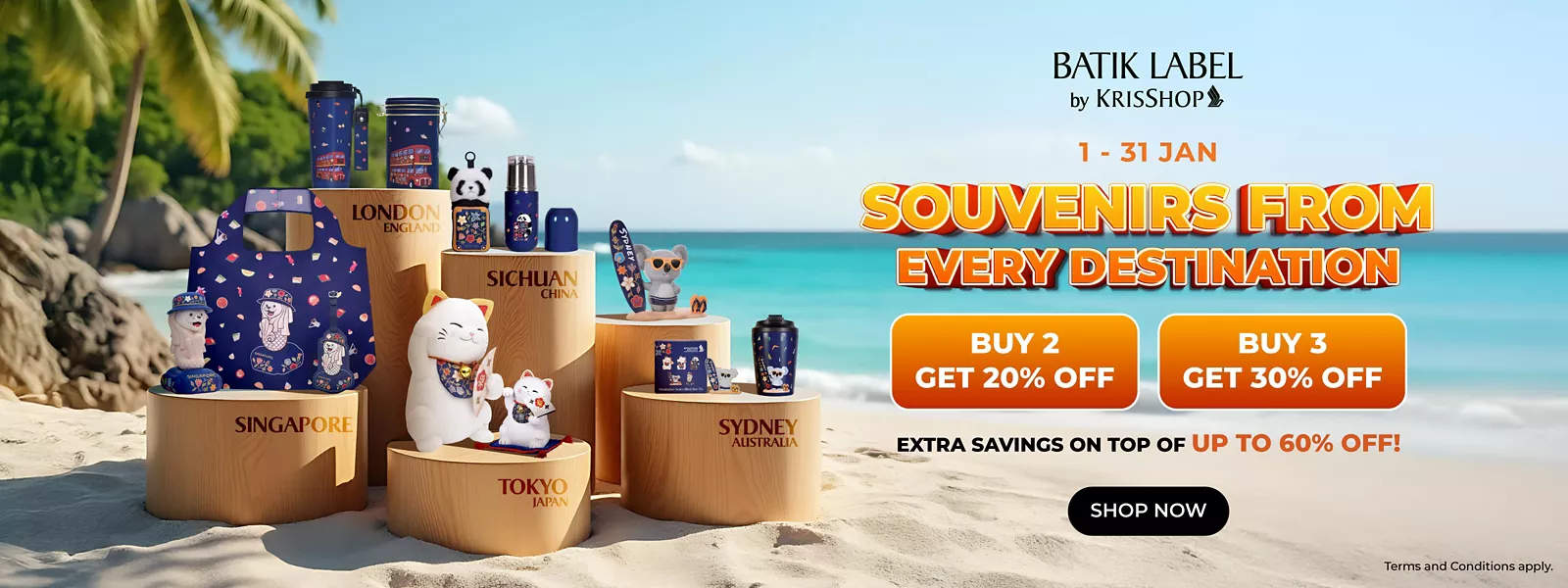 KrisShop Batik Label Souvenirs for Every Destination