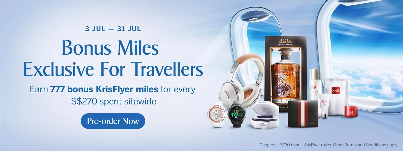 KrisShop July Bonus KrisFlyer Miles Exclusive For Travellers
