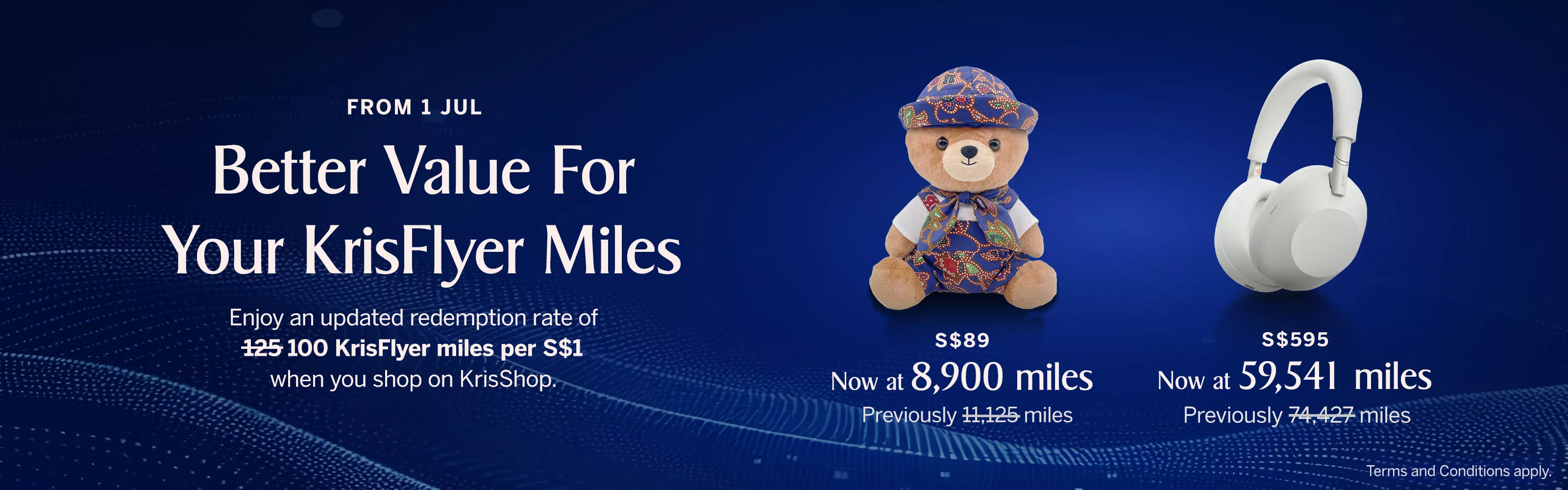 KrisFlyer Miles Rate of Change