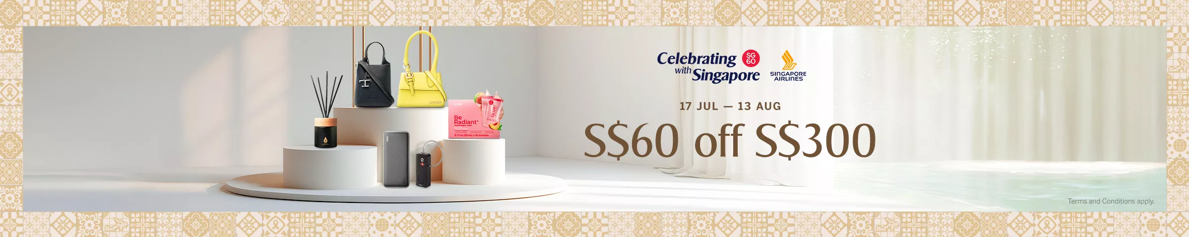 KrisShop SG60 - S$60 off with min. spend S$300