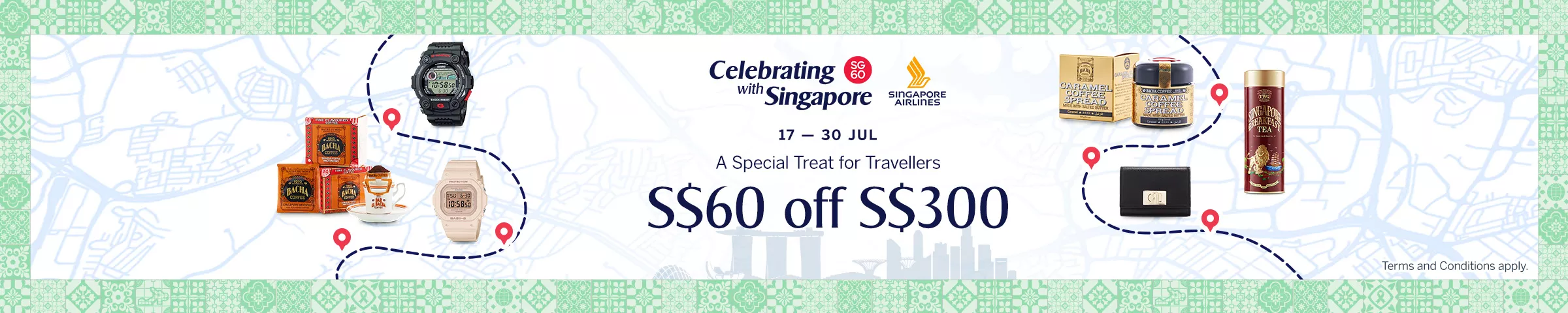 SG60 $60 off $300