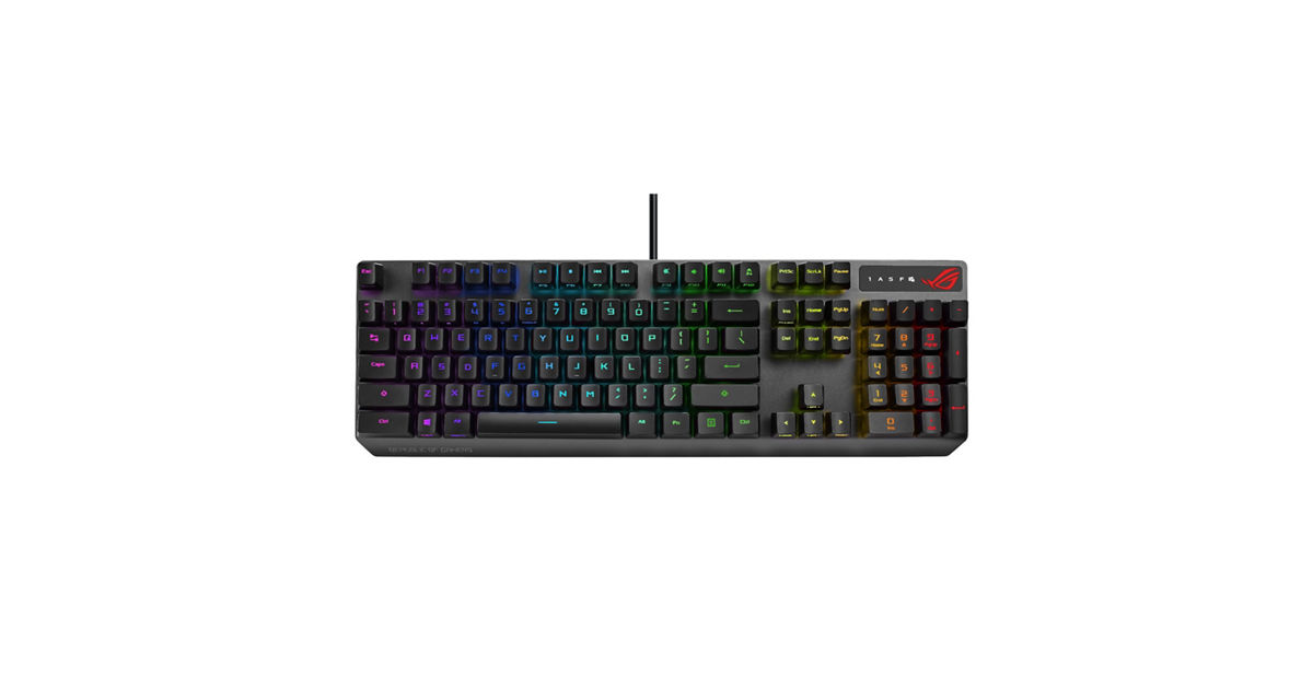 ASUS ROG STRIX SCOPE RX OPTICAL RGB GAMING KEYBOARD, RED SWITCH ...