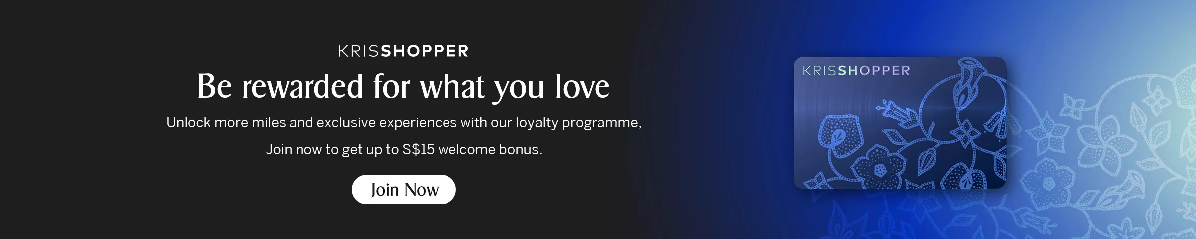 Be rewarded for what you love with KrisShopper