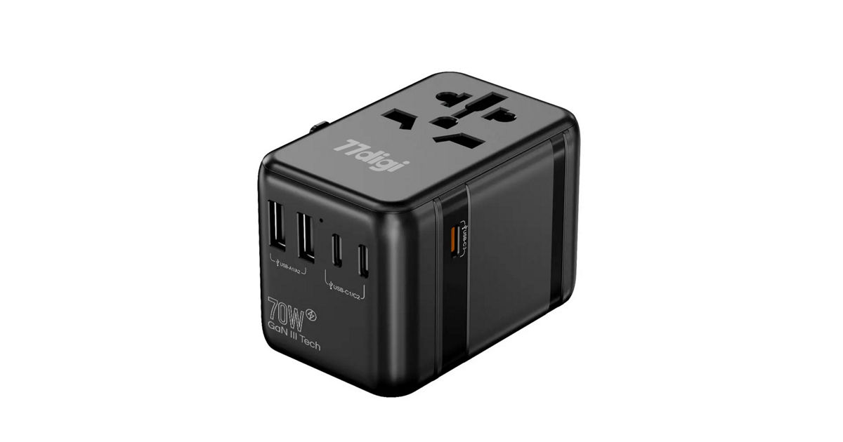 77DIGI WORLDWIDE ADAPTER PD 70W 3 USB C & 2 USB A WWA70 | KRISSHOP ...
