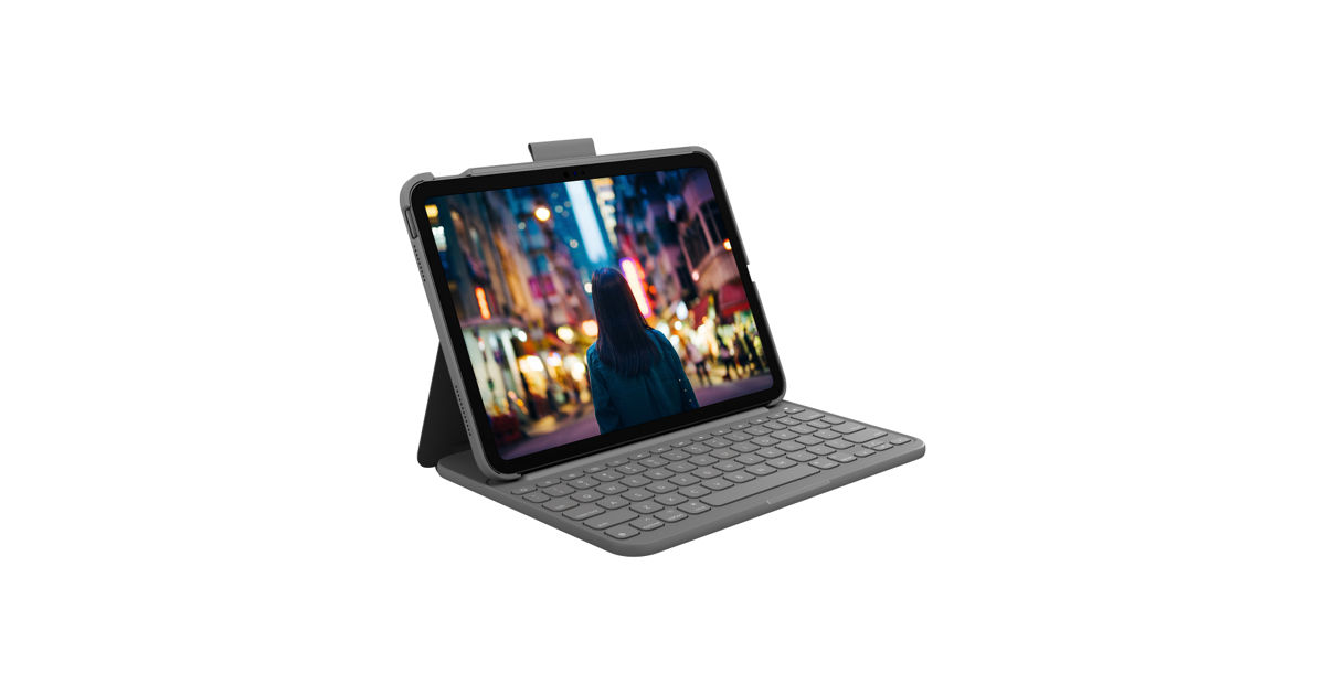 LOGITECH SLIM FOLIO KEYBOARD CASE IPAD 10.9" 10 GEN | KRISSHOP ...