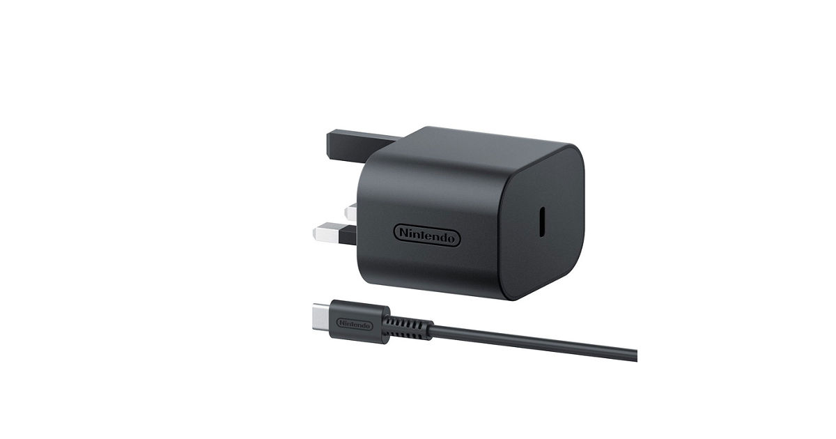 NINTENDO SWITCH 2 OFFICIAL AC ADAPTER (3-PIN HK IMPORT) | KRISSHOP ...