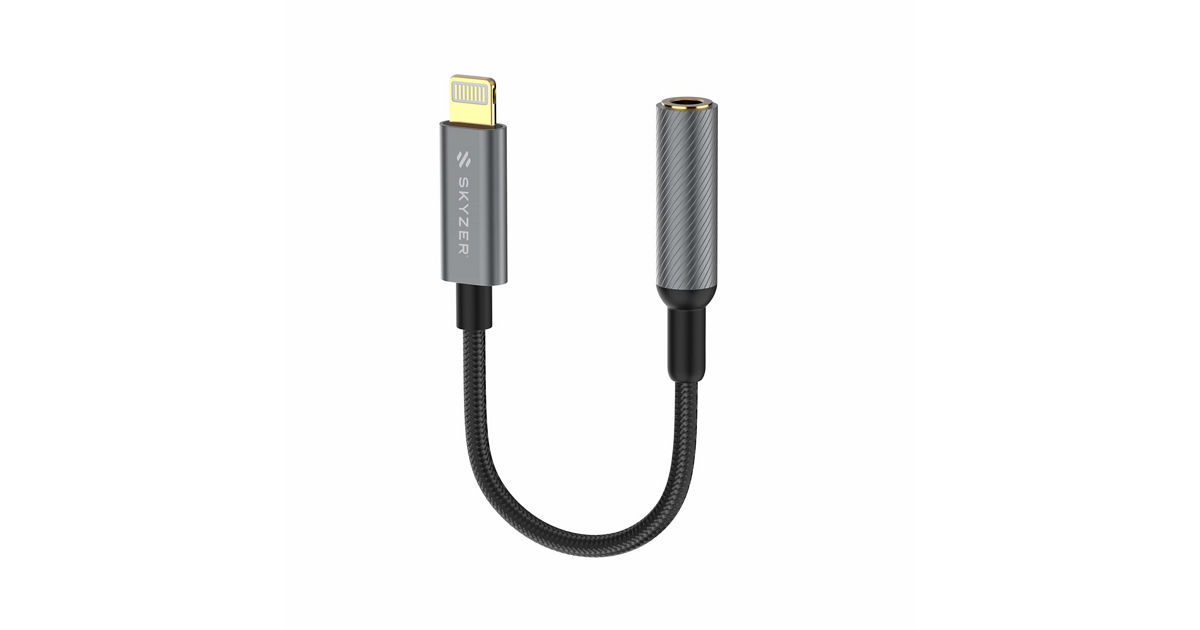 SKYZER AC547 LIGHTNING TO 3.5MM FEMALE ADAPTER | KRISSHOP - SINGAPORE ...