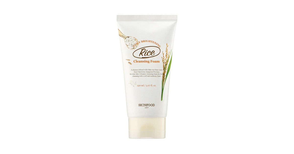 SKINFOOD RICE DAILY BRIGHTENING CLEANSING FOAM 150ML | KRISSHOP ...