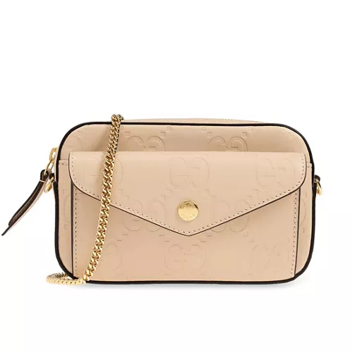 GUCCI GILBERT CALF MINI CROSSBODY BAG BEIGE KS-781554
