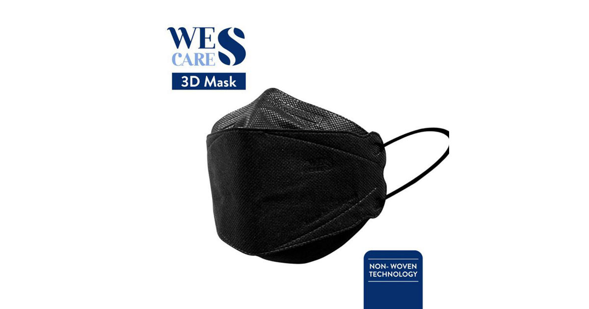 Wes Cares 3D Premium Face Mask Black Edition | KRISSHOP - SINGAPORE ...