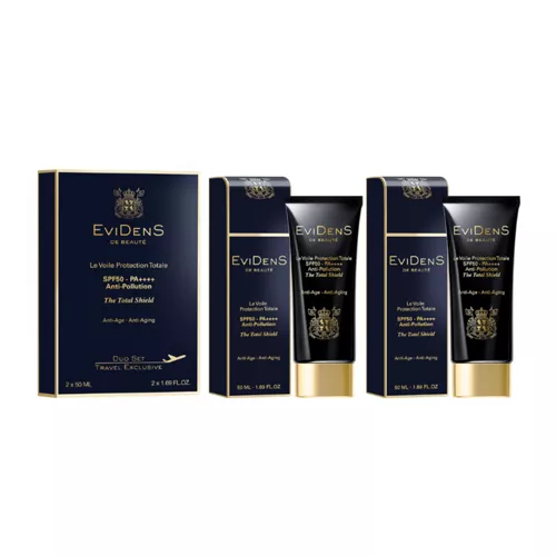 EVIDENS DE BEAUTÉ THE TOTAL SHIELD SPF50/PA++++ ANTI-POLLUTION DUO SET
