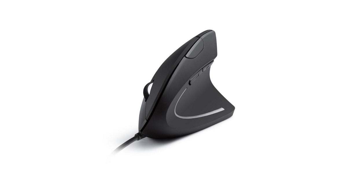 ANKER ERGONOMIC OPTICAL USB WIRED VERTICAL MOUSE BK | KRISSHOP ...