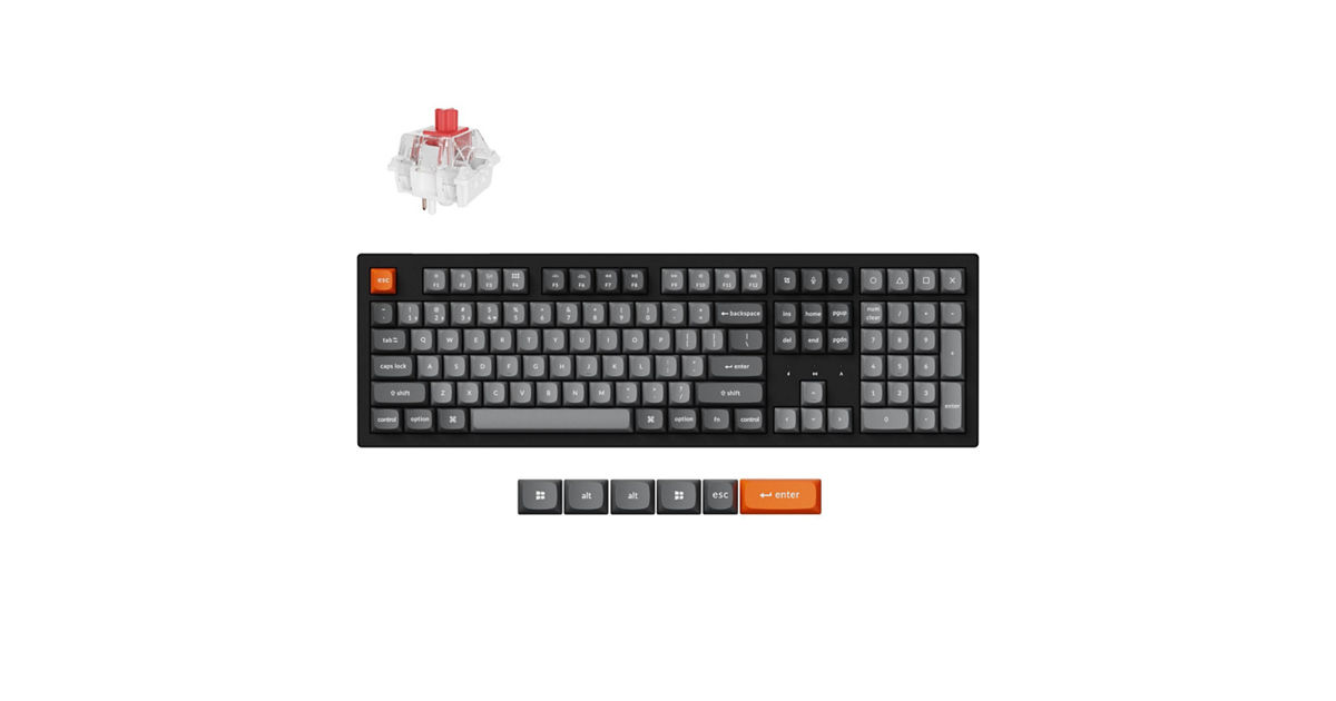 KEYCHRON K10 MAX FULL SIZE 108 KEY BLACK FULL ASSEMBLED | KRISSHOP ...