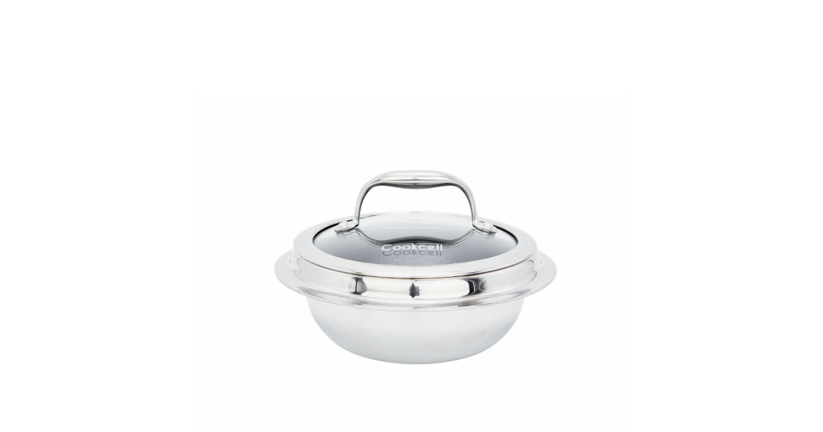 COOKCELL BLACKCUBE HYBRID KOREA POT - 16CM │ NON-STICK CERAMIC COATING ...