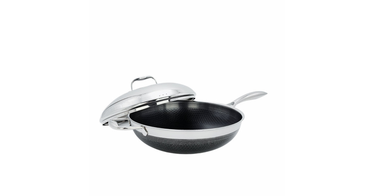 COOKCELL BLACKCUBE HYBRID WOKPAN - 28CM │ DOUBLE SIDED NON-STICK ...