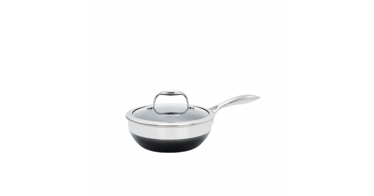 COOKCELL BLACKCUBE HYBRID WOKPAN - 24CM │ DOUBLE SIDED NON-STICK ...