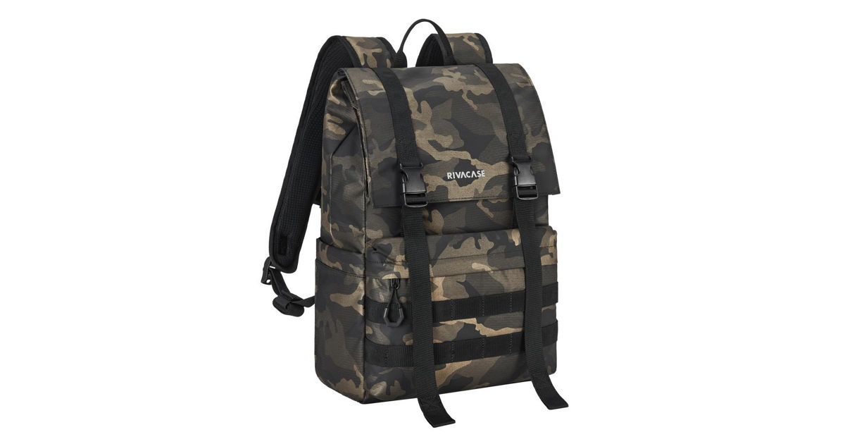 RIVACASE SHERWOOD-ECO 7621 CAMO - 15L ROLLTOP BACKPACK / 6 | KRISSHOP ...