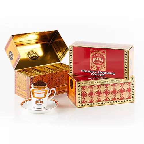 BACHA COFFEE HOLIDAY MORNING COFFEE BAG GIFTBOX